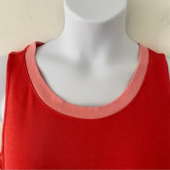 41 Hawthorne Sleeveless Knit Faux Wrap Bottom Mini Dress L Large NWOT - Picture 3 of 10